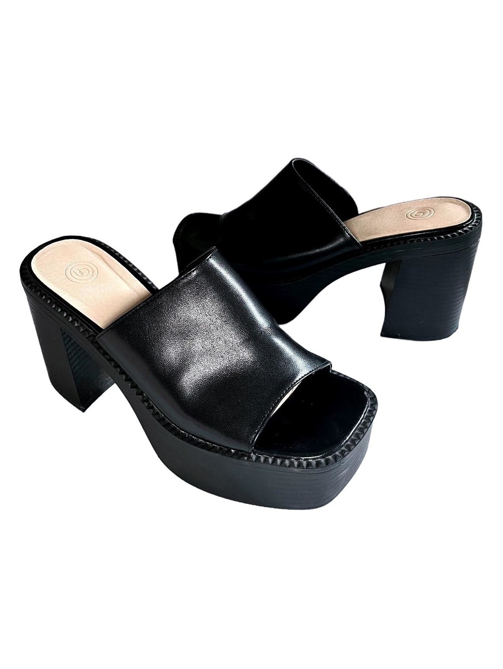 Urban Outfitters Black Platform Mules Size 7